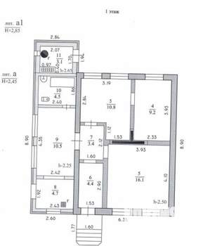 Дом 127м&sup2;, 1-этажный, участок 9 сот.  