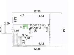 Дом 180м², 2-этажный, участок 7 сот.  