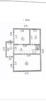 Дом 88м&sup2;, 2-этажный, участок 4 сот.  