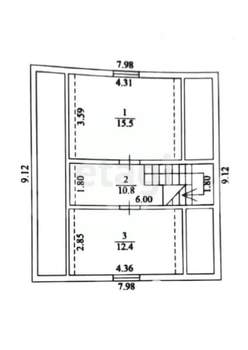 Дом 106м&sup2;, 2-этажный, участок 5 сот.  