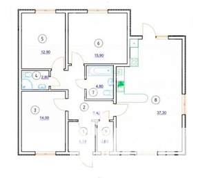 Дом 120м&sup2;, 1-этажный, участок 5 сот.  