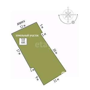 Дом 187м&sup2;, 2-этажный, участок 3 сот.  