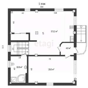 Дом 250м&sup2;, 2-этажный, участок 7 сот.  