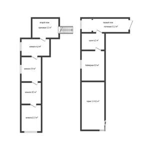 Дом 80м&sup2;, 1-этажный, участок 2 сот.  