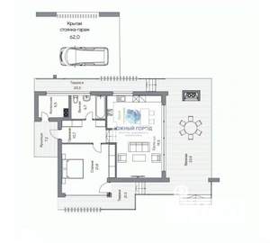 Коттедж 191м², 1-этажный, участок 9 сот.  