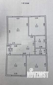 Дом 87м&sup2;, 1-этажный, участок 6 сот.  