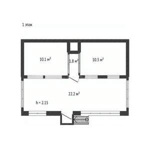 Дом 94м&sup2;, 2-этажный, участок 3 сот.  