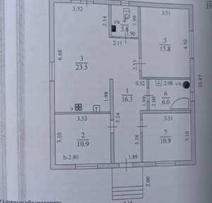Дом 110м², 1-этажный, участок 5 сот.  