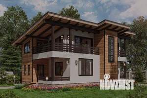 Дом 160м&sup2;, 2-этажный, участок 8 сот.  