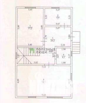 Дом 166м², 2-этажный, участок 4 сот.  