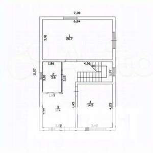 Дом 140м&sup2;, 2-этажный, участок 4 сот.  