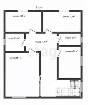 Дом 162м², 2-этажный, участок 5 сот.  