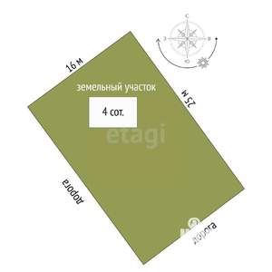 Дом 160м², 2-этажный, участок 4 сот.  