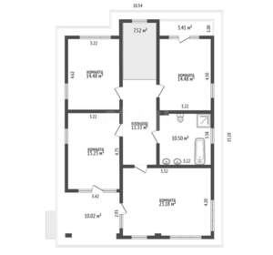 Дом 304м², 2-этажный, участок 7 сот.  