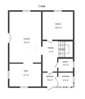 Дом 217м&sup2;, 2-этажный, участок 8 сот.  