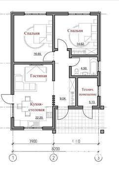 Дом 77м², 1-этажный, участок 5 сот.  