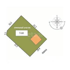 Дом 212м&sup2;, 2-этажный, участок 5 сот.  