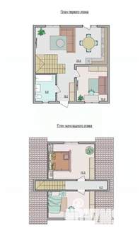 Дом 83м&sup2;, 2-этажный, участок 5 сот.  