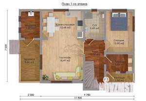 Дом 160м&sup2;, 2-этажный, участок 8 сот.  