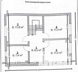 Дом 145м², 2-этажный, участок 5 сот.  