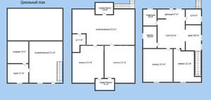 Дом 226м&sup2;, 3-этажный, участок 6 сот.  