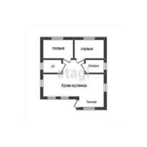 Дом 106м&sup2;, 2-этажный, участок 3 сот.  