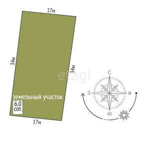 Дом 160м², 2-этажный, участок 6 сот.  
