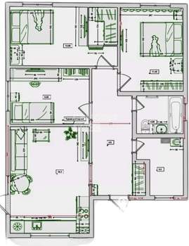 Дом 85м&sup2;, 1-этажный, участок 4 сот.  