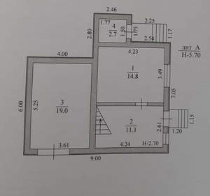 Дом 93м², 2-этажный, участок 5 сот.  