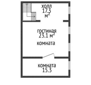Дом 247м², 3-этажный, участок 3 сот.  