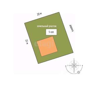 Дом 168м&sup2;, 2-этажный, участок 5 сот.  