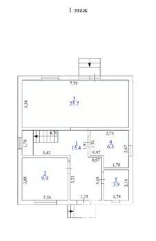 Дом 134м², 2-этажный, участок 6 сот.  