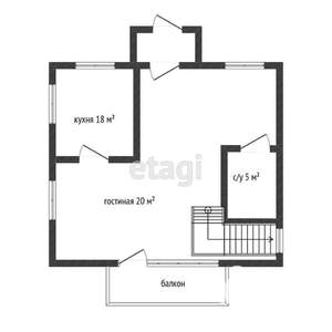 Дом 154м&sup2;, 3-этажный, участок 7 сот.  