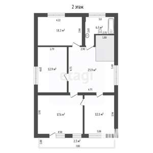 Дом 162м², 2-этажный, участок 8 сот.  