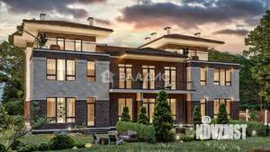 Таунхаус 240м², 3-этажный, участок 3 сот.  