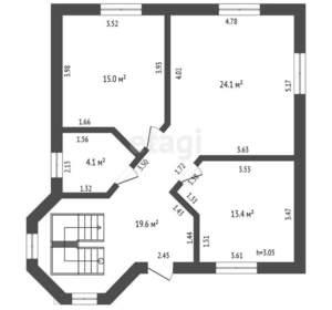 Дом 238м², 3-этажный, участок 5 сот.  
