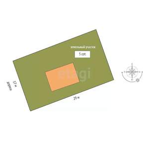 Дом 120м², 2-этажный, участок 5 сот.  