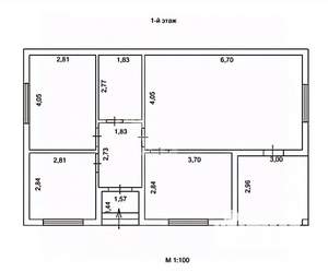 Дом 85м&sup2;, 1-этажный, участок 5 сот.  
