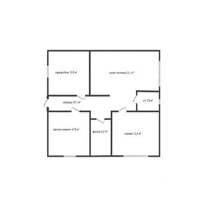 Дом 92м&sup2;, 1-этажный, участок 5 сот.  