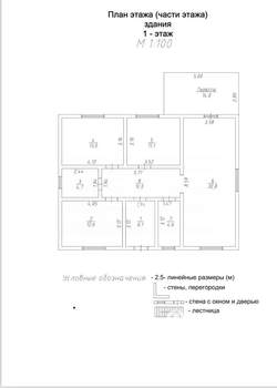 Дом 115м², 1-этажный, участок 5 сот.  
