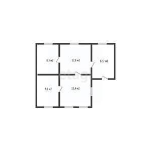 Дом 58м&sup2;, 1-этажный, участок 4 сот.  