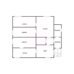 Дом 102м&sup2;, 2-этажный, участок 7 сот.  