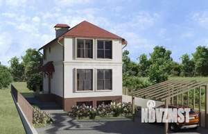 Дом 133м&sup2;, 2-этажный, участок 3 сот.  