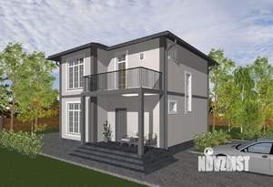 Дом 145м&sup2;, 2-этажный, участок 5 сот.  