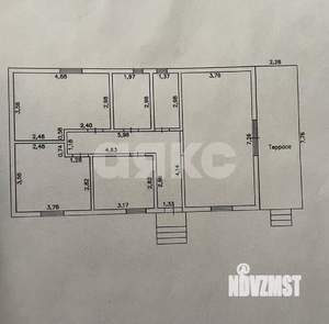 Дом 116м&sup2;, 1-этажный, участок 5 сот.  