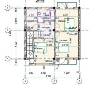 Дом 130м², 2-этажный, участок 4 сот.  