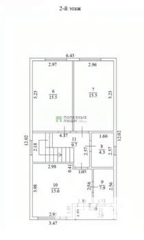 Дом 155м&sup2;, 2-этажный, участок 4 сот.  