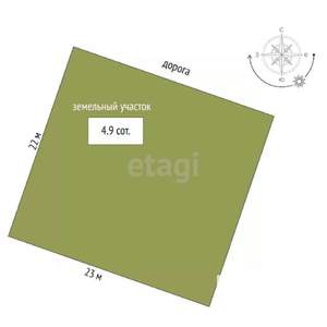 Дача 122м², 1-этажный, участок 5 сот.  