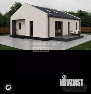 Дом 110м&sup2;, 1-этажный, участок 4 сот.  