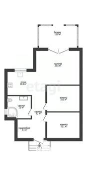 Дом 80м&sup2;, 1-этажный, участок 4 сот.  